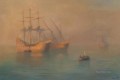Barcos de Colón 1880 Romántico Ivan Aivazovsky Ruso